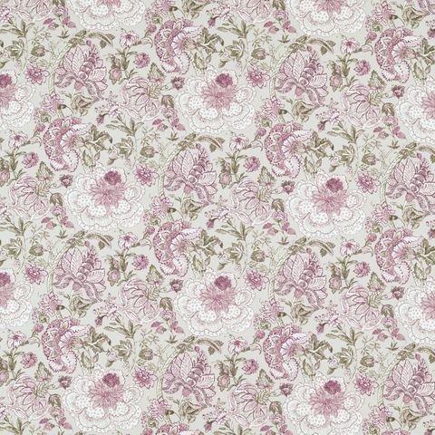 Lucienne Raspberry/Linen Upholstery Fabric