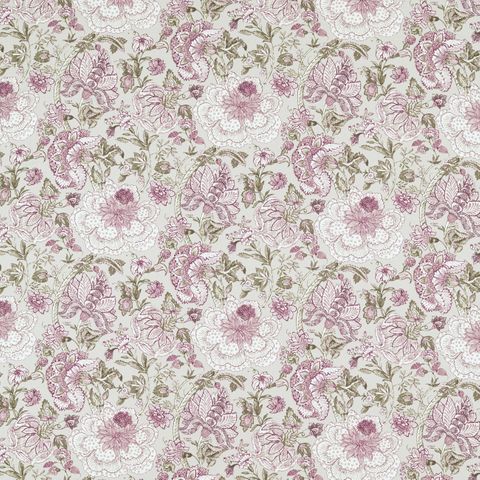 Lucienne Raspberry/Linen Upholstery Fabric