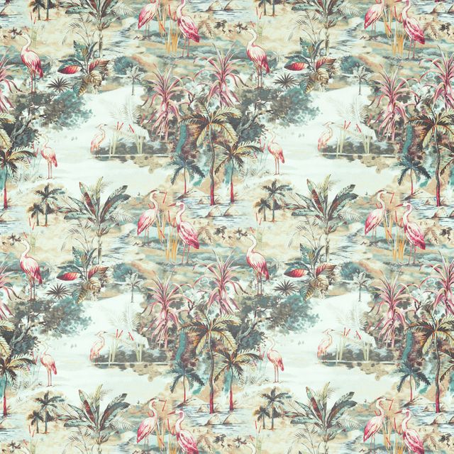 Clarke and Clarke Vintage Habitat Mineral Upholstery Fabric