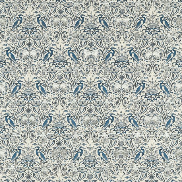 Clarke and Clarke Vintage Nakuru Midnight/Linen