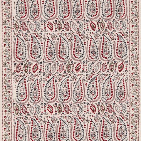 Jayshree Red/Blue Box Cushion