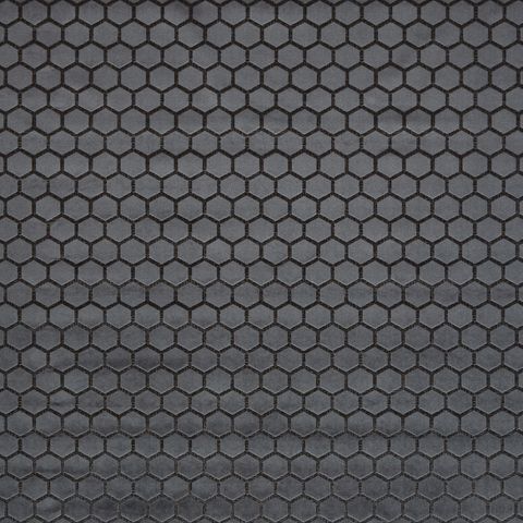 Hexa Smoke Upholstery Fabric