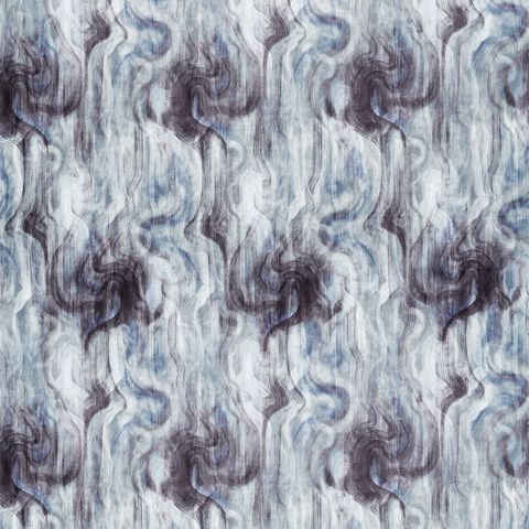 Tessuto Midnight/Silver Voile Fabric