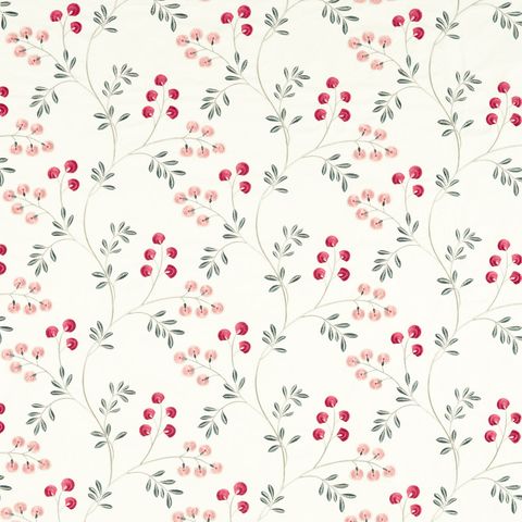 Rochelle Blush/Raspberry Voile Fabric