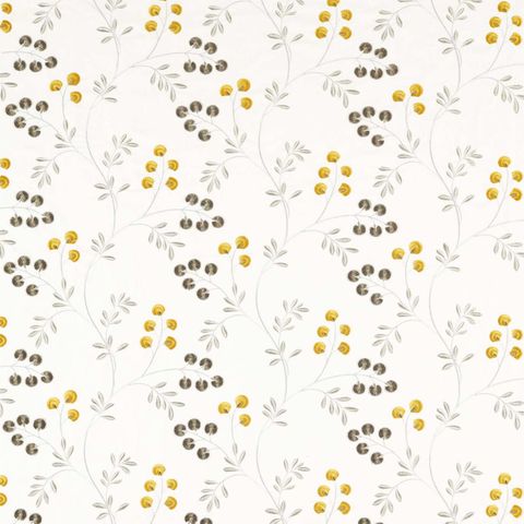 Rochelle Pewter/Chartreuse Voile Fabric