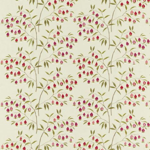 Chinese Lantern Wild Plum Voile Fabric