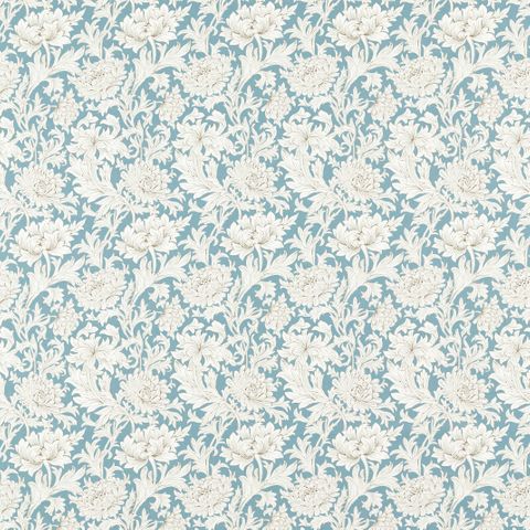 Chrysanthemum Toile Slate Upholstery Fabric