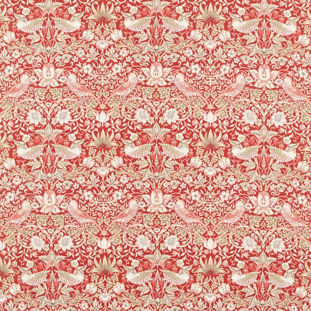 William Morris Simply Morris Strawberry Thief Indian Red