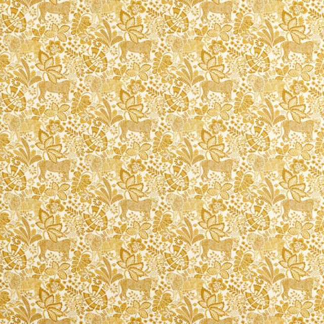 Rumble in the Jungle Pebble/Chai Upholstery Fabric