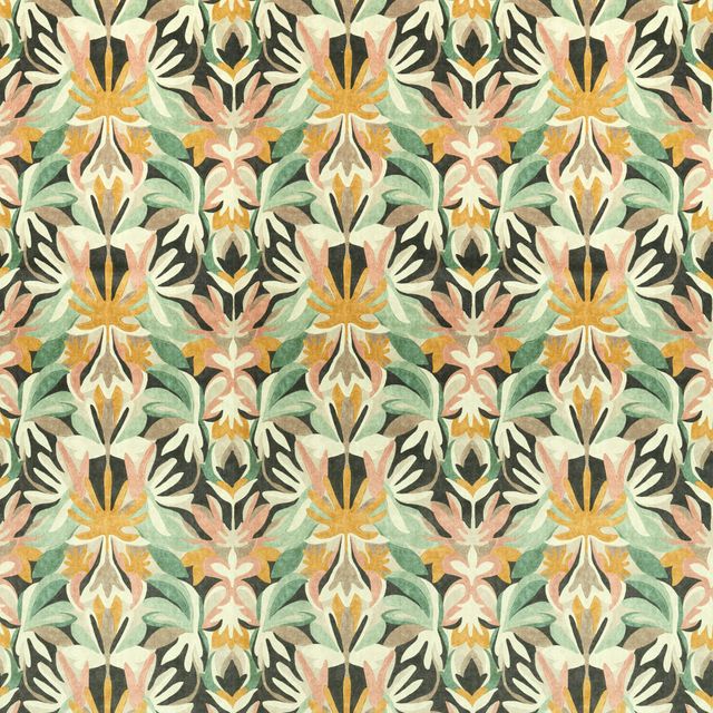 Melora Positano/Succulent/Amber Light Upholstery Fabric