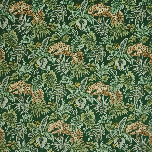 Leopard Rainforest Upholstery Fabric