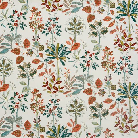 Tree Of Life Tiger Lily Voile Fabric