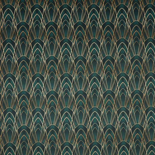 Ashley Wilde Visage Delaunay Emerald Upholstery Fabric