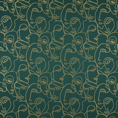 Henri Emerald Voile Fabric