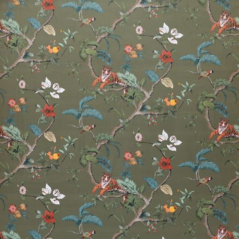 Bengal Olive Upholstery Fabric