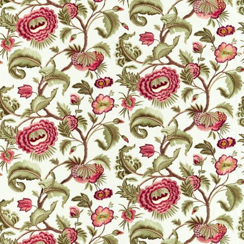 Flamestitch Tree Embroidery Evergreen/Tuscan Pink