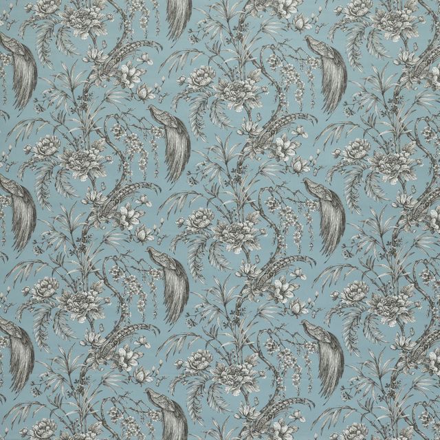 Ashley Wilde Tahiti Botanist Sky Upholstery Fabric