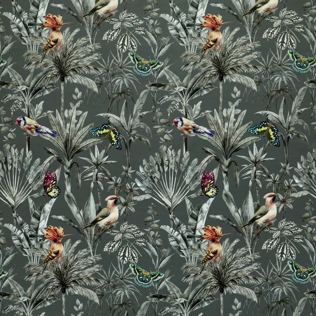 Ashley Wilde Tahiti Fiji Slate Upholstery Fabric