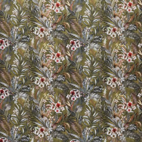 Kew Olive Upholstery Fabric