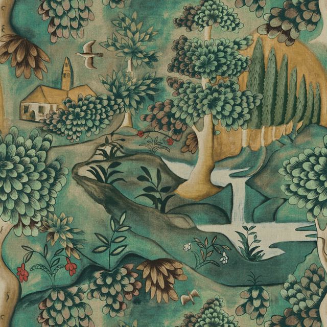 Zoffany Cotswolds Manor Verdure Tapestry Green