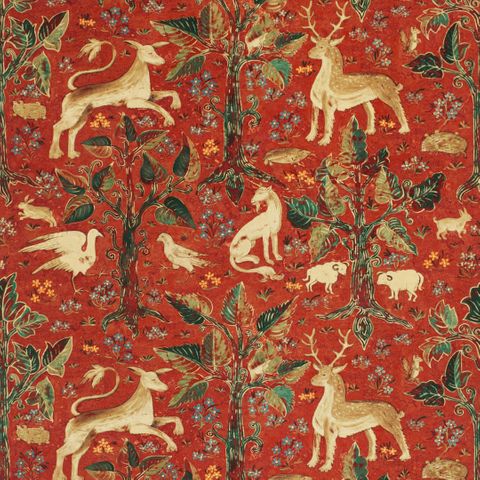 Arden Venetian Red velvet Upholstery Fabric