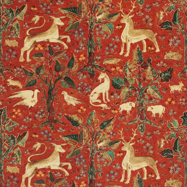Zoffany Cotswolds Manor Arden Venetian Red velvet