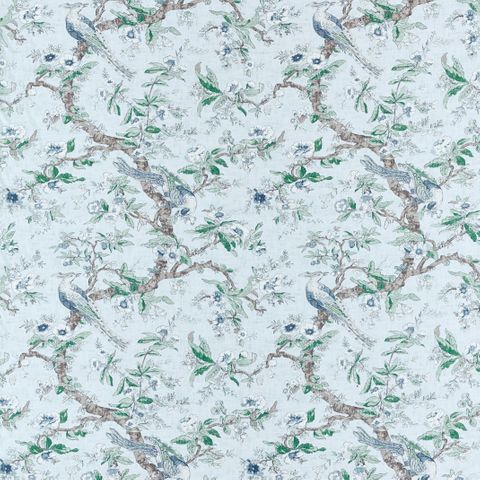 Chintz Blue Stone Upholstery Fabric