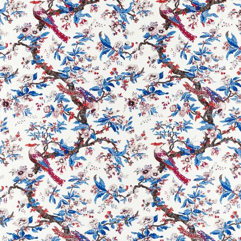 Chintz Cobalt Upholstery Fabric