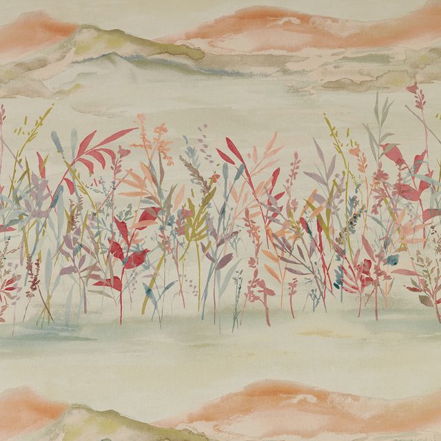 iLiv Water Meadow Marshlands Clementine Upholstery Fabric