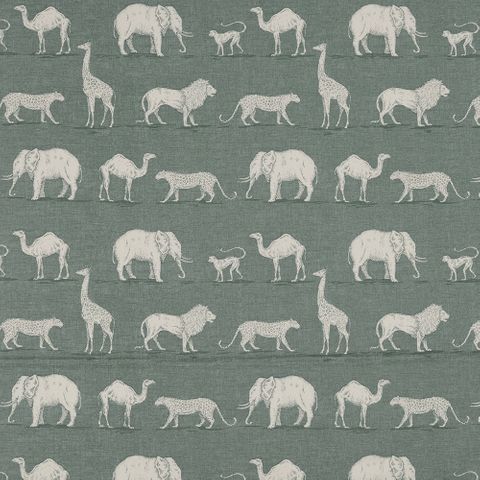 Prairie Animals Seagrass Upholstery Fabric