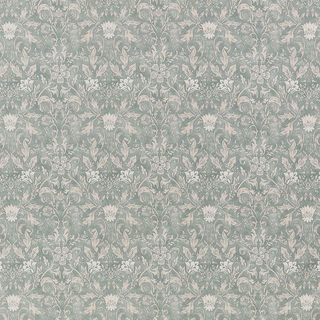 iLiv Winter Garden Rococo Aqua Upholstery Fabric