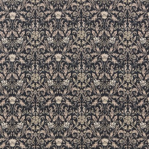 Rococo Ebony Upholstery Fabric