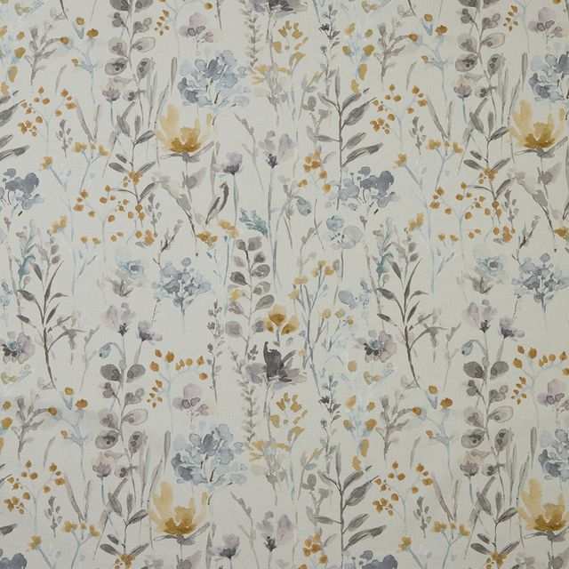 iLiv Water Meadow Wild Flowers Cornflower Upholstery Fabric