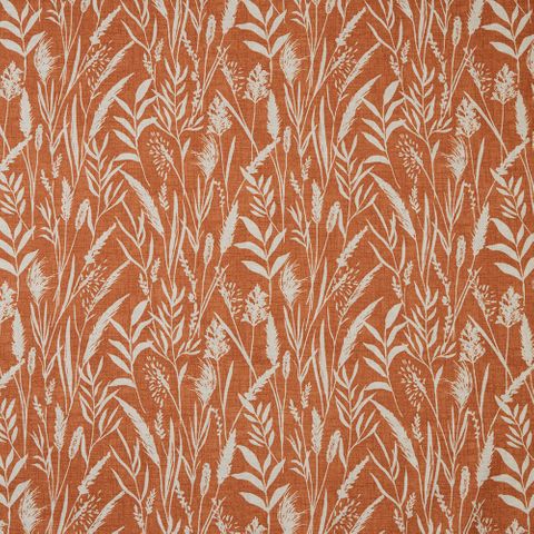 Wild Grasses Clementine Upholstery Fabric