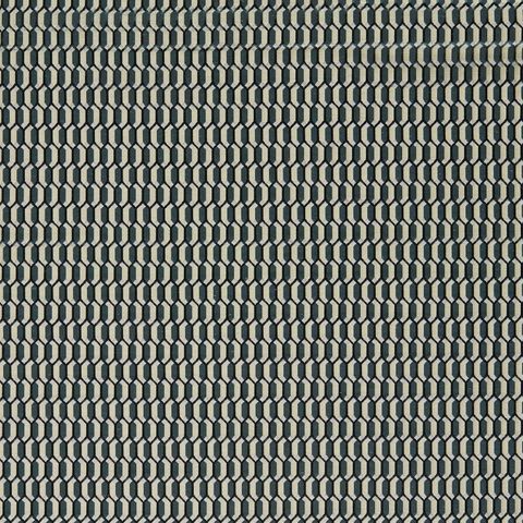 Domino Trellis Ink Upholstery Fabric