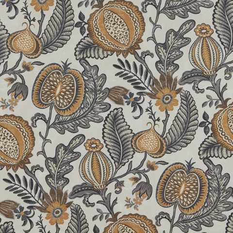 Winter Fruits Amber Upholstery Fabric