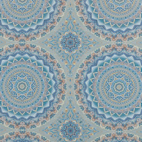 Quetta Marine Blue Upholstery Fabric