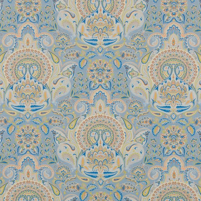 Shiraz Marine Blue Upholstery Fabric