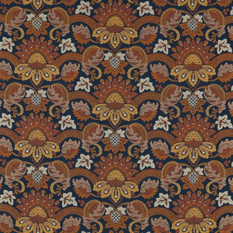 Pomegranate Velvet Indigo / Terracota