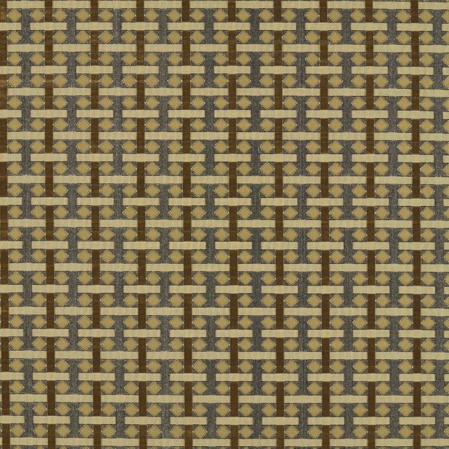 Zoffany Decorative Velvets 2 Diamond Check Old Gold