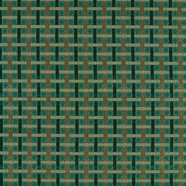 Zoffany Decorative Velvets 2 Diamond Check Poison