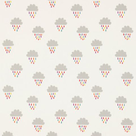 April Showers Poppy / Tangerine / Sunshine Voile Fabric