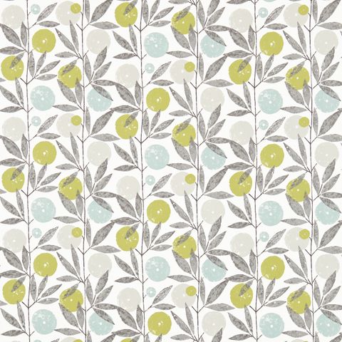 Blomma Kiwi / Pumice / Marine Voile Fabric