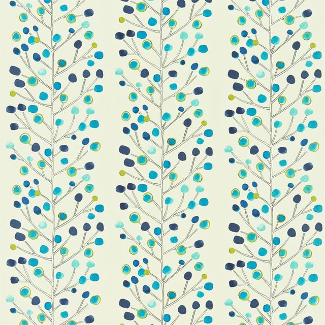 Scion Melinki One Berry Tree Peacock Powder Blue Lime And Neutral