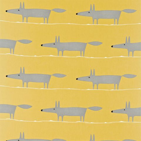 Scion Melinki One Mr Fox Sunflower Gull And Chalk Bed Runner