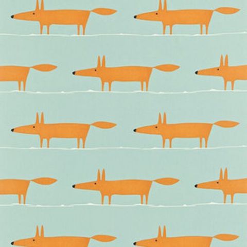 Mr Fox Sky Tangerine And Chalk