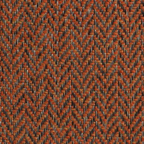 Classic Herringbone Burnt Orange Upholstery Fabric