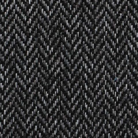 Classic Herringbone Charcoal Made To Measure Fire Retardant Curtain