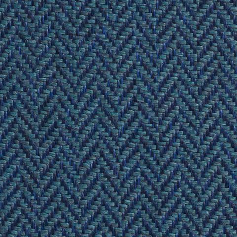 Classic Herringbone Prussian Upholstery Fabric