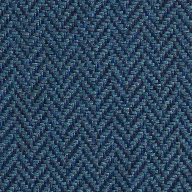Classic Herringbone Prussian Upholstery Fabric